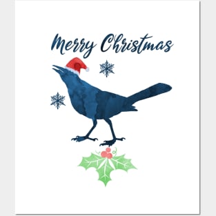 Christmas Bird Art Posters and Art